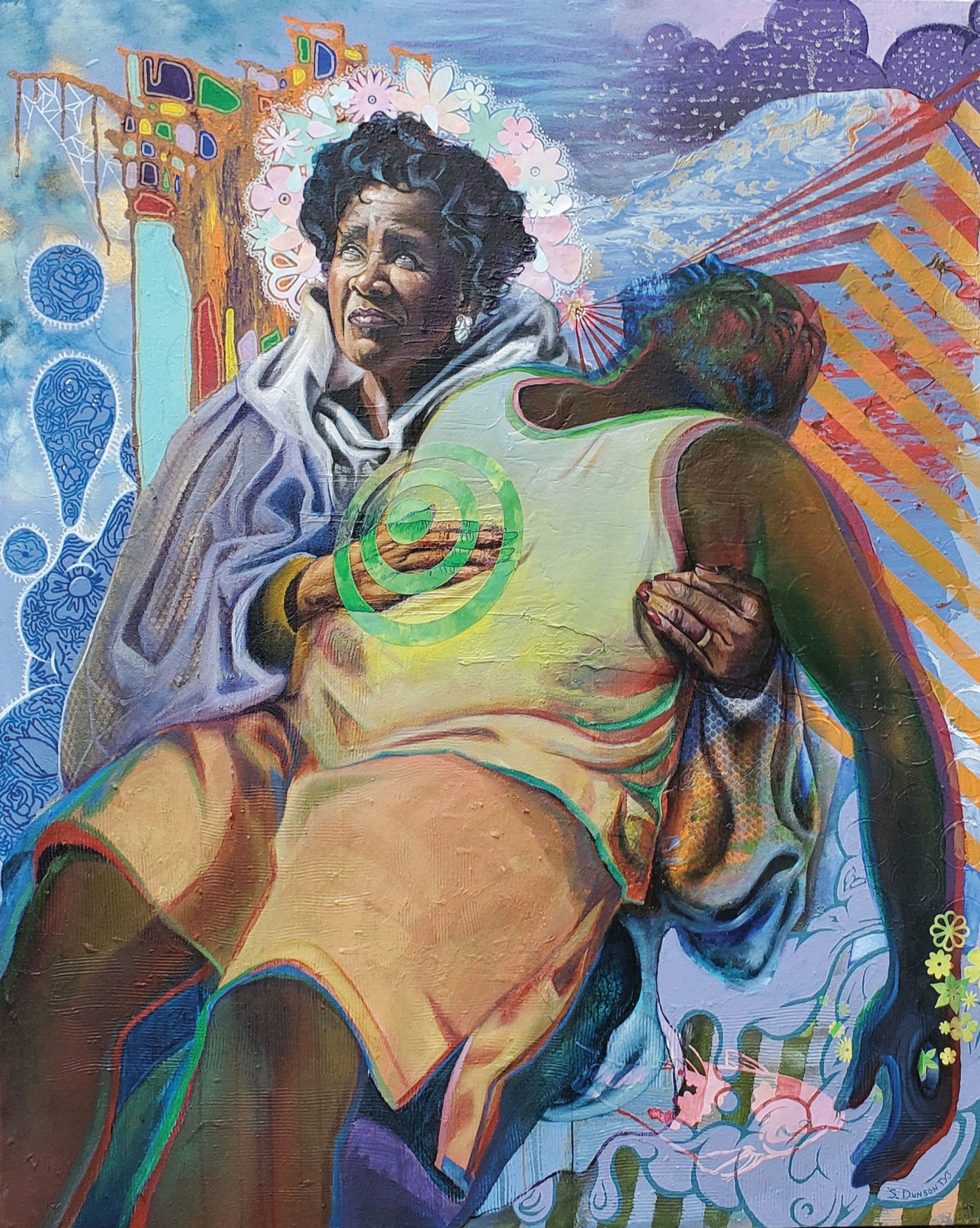 New Paintings by Sam Dunson Examine Black Male Demise